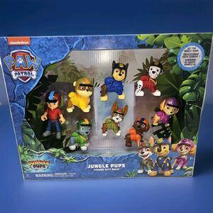 Paw Patrol: Jungle Pups Action Figures Gift Pack, with 7 Collectible Toy Figures